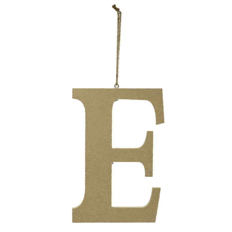 LETTERA "E" LEGNO CM15X1,2H22