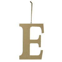 LETTERA "E" LEGNO CM15X1,2H22