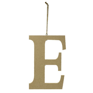 LETTERA "E" LEGNO CM15X1,2H22