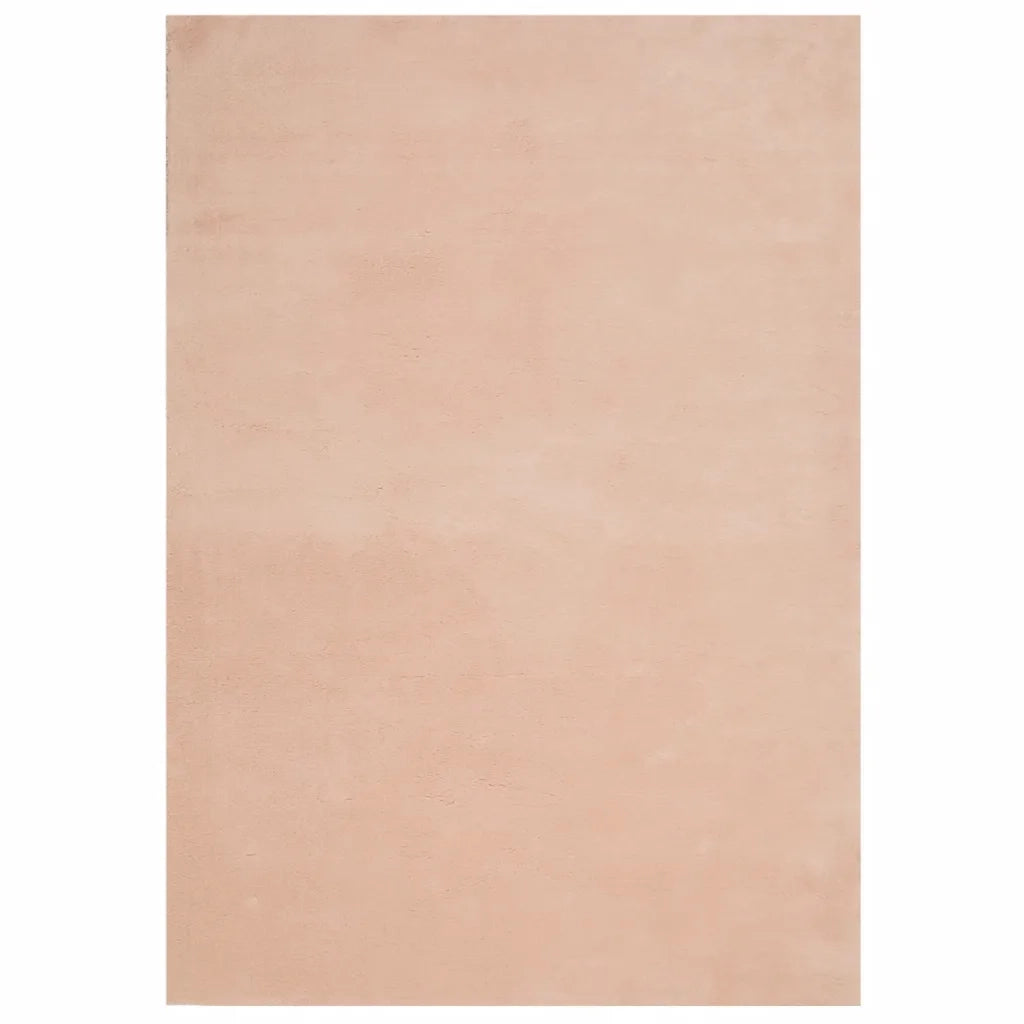 Tappeto a Pelo Corto HUARTE Morbido e Lavabile Rosato 140x200cm 375153
