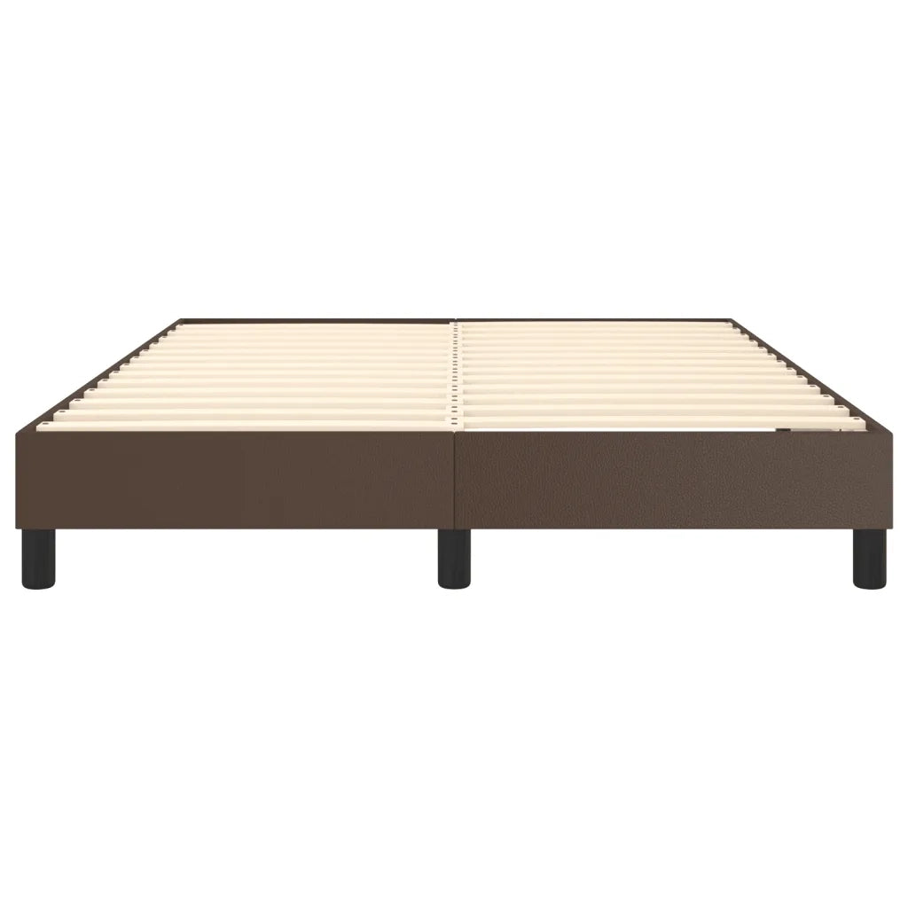 Struttura Letto a Rete a Molle Marrone 140x200 cm in Similpelle 3120703