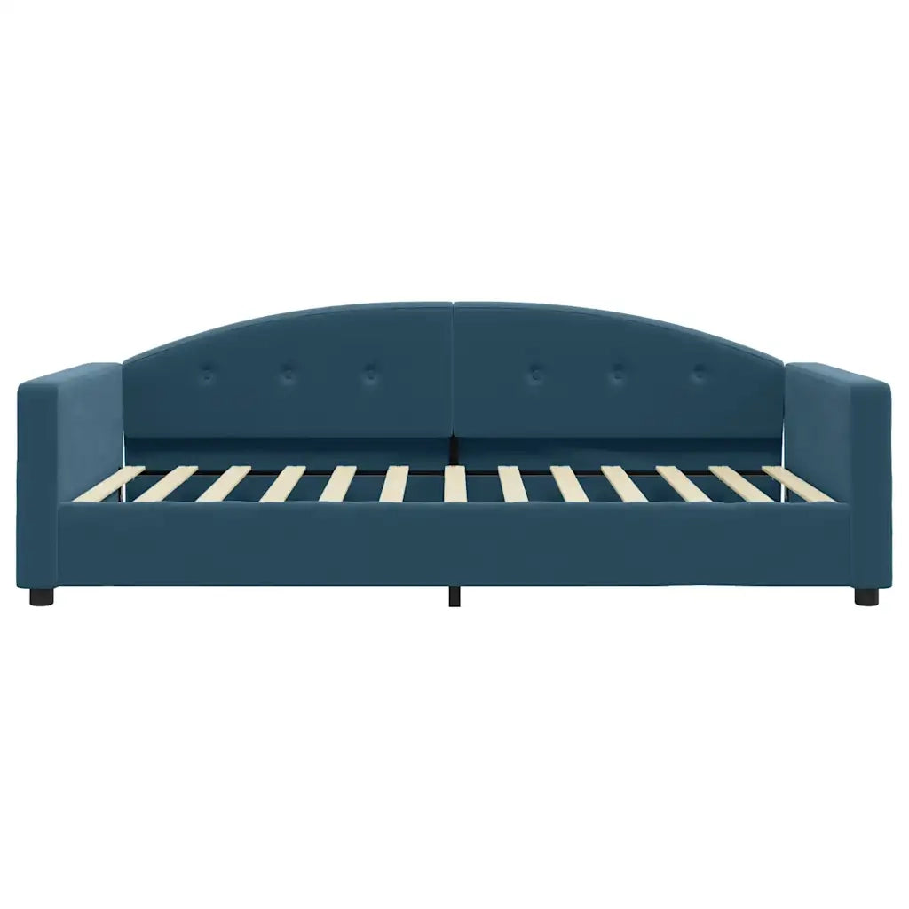 Letto da Giorno Blu 100x200 cm in Velluto 354142