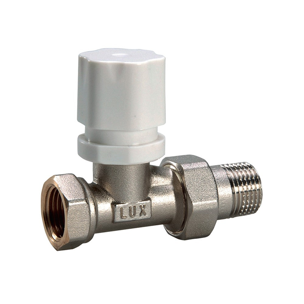 Valvola termostatizzata diritta per radiatori in ferro d 1-2 pollice