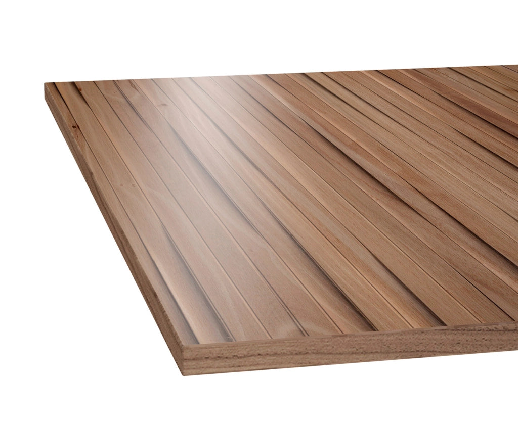 Testiera per letto Herdasa 140cm stampa doghe noce 67x145x3