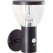 Applique da esterno - BRILLIANT - TULIP - LED e solare - Rilevatore di movimento - Acciaio inossidabile e plastica - 4 W - Nero