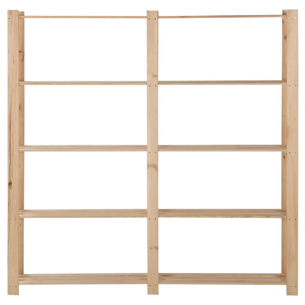 Scaffale a 5 Livelli 170x28,5x170 cm in Legno Massello di Pino cod mxl 44324