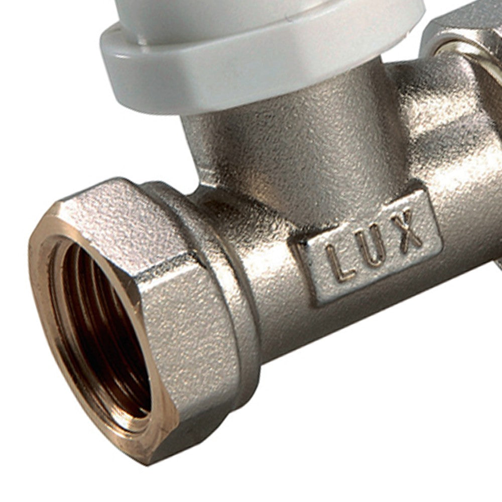 Valvola termostatizzata diritta per radiatori in ferro d 1-2 pollice