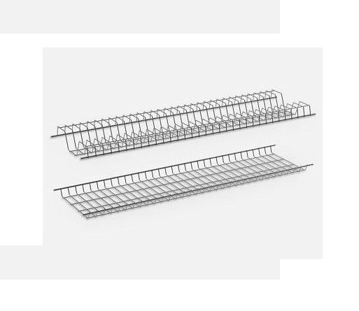 Colapiatti Scolapiatti a pensile cromato senza vassoio 76 cm