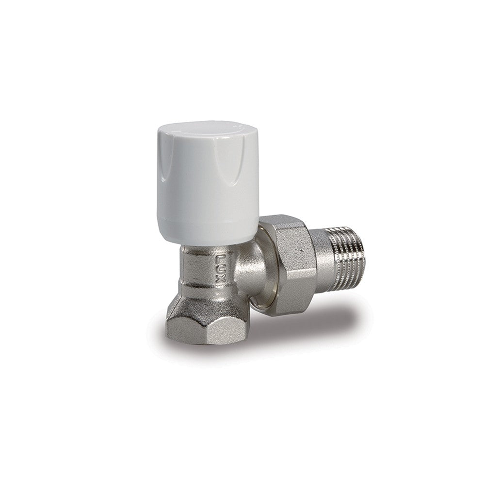Valvola a squadra per radiatori attacco ferro d1-2 pollice
