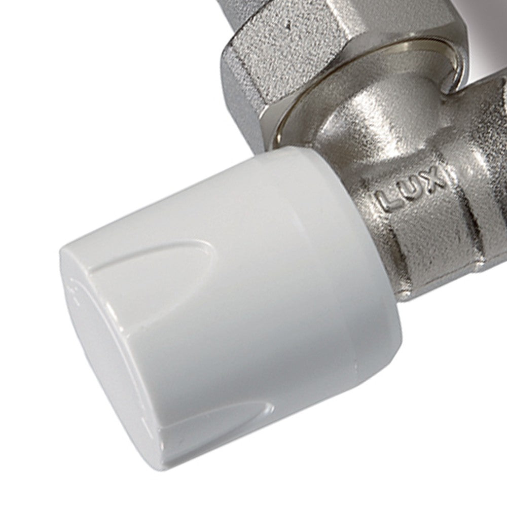 Valvola a squadra per radiatori attacco ferro d1-2 pollice