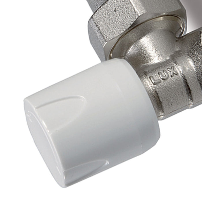 Valvola a squadra per radiatori attacco ferro d1-2 pollice