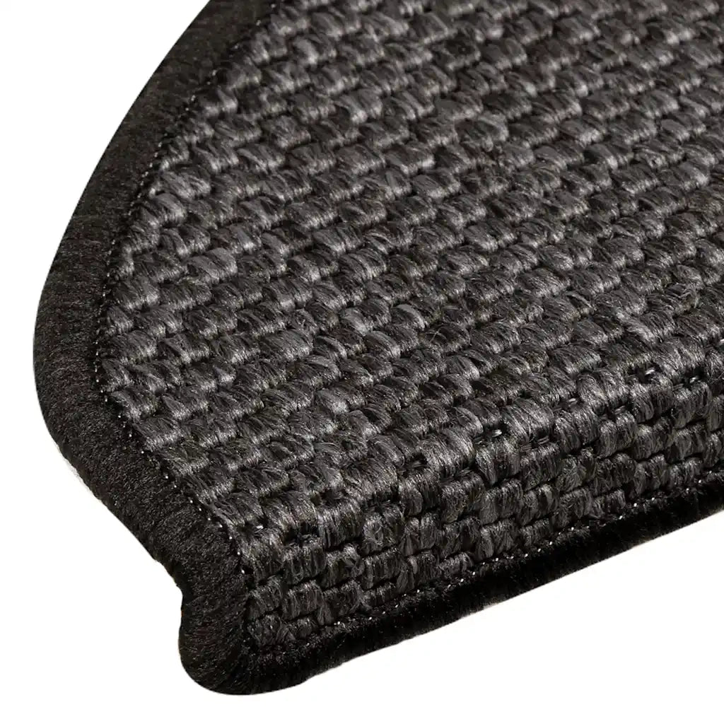 Tappeti Autoadesivi Scale Aspetto Sisal 15 pz | Gradini per Scale 65x21x4 Antracite