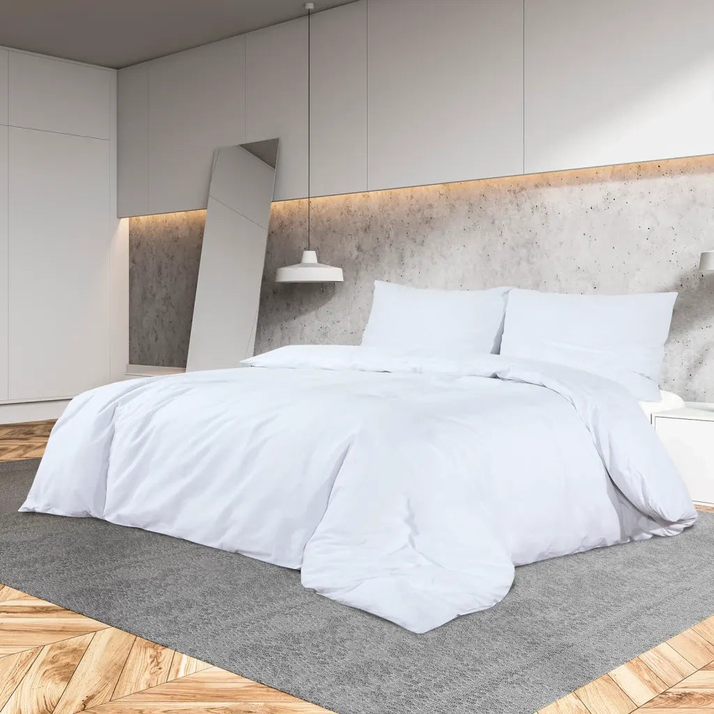 Set Copripiumino Bianco 200x200 cm in Cotone CFW3768966