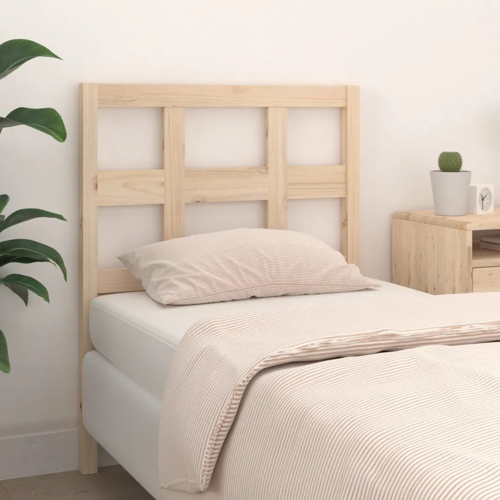 Testiera per Letto-Testata-Testiera Decorativa 95,5x4x100 cm in Legno Massello di Pino 750511