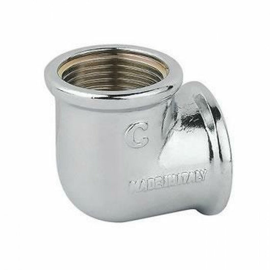Gomito ottone 90 cromato ff 3/8  3/8