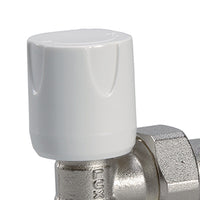 Valvola diritta per radiatori attacco rame-multistrato d1-2 pollice