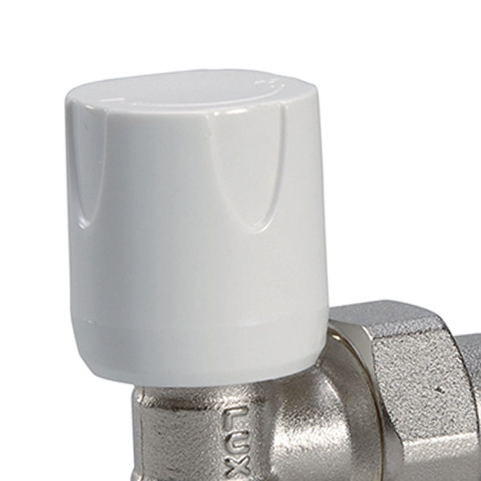 Valvola diritta per radiatori attacco rame-multistrato d1-2 pollice