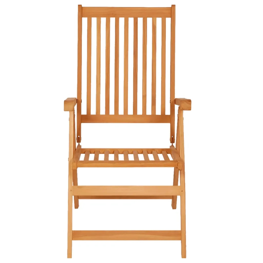 Sedie da Giardino 2 pz con Cuscini Neri in Massello di Teak