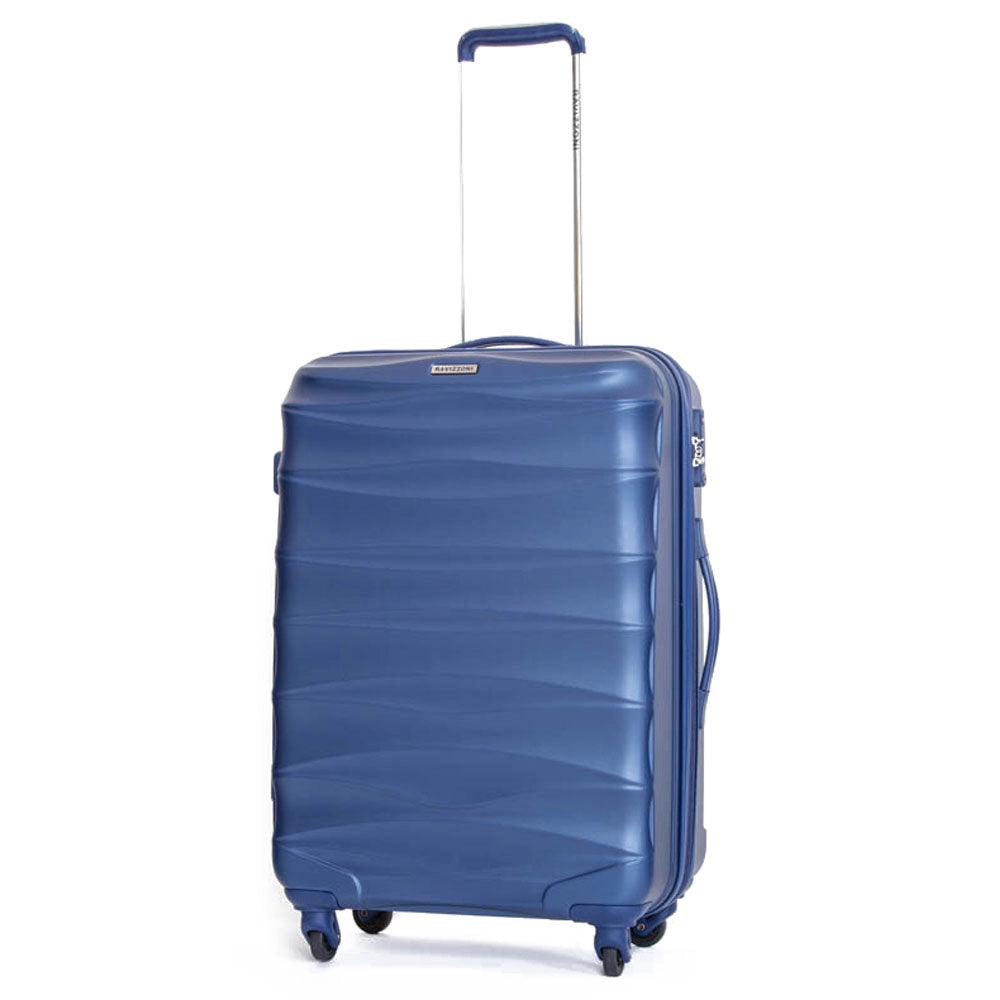 Trolley Valigia Media Rigida in ABS 4 Ruote TSA Ravizzoni Infinity Blu
