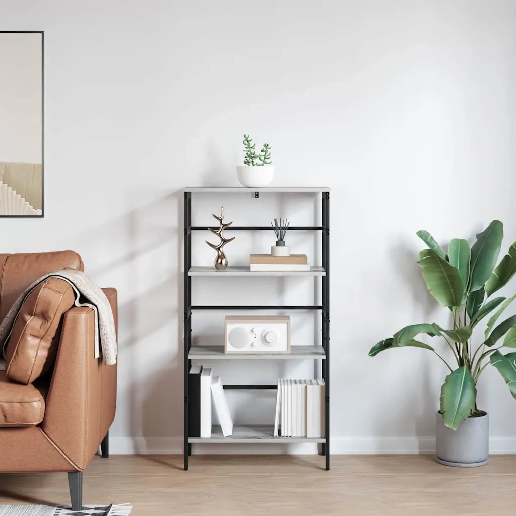 Libreria Grigio Sonoma 60 x 29,5 x 115 cm Legno multistrato 883925