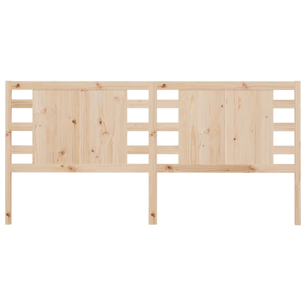 Testiera per Letto-Testata-Testiera Decorativa 206x4x100 cm in Legno Massello di Pino 341953