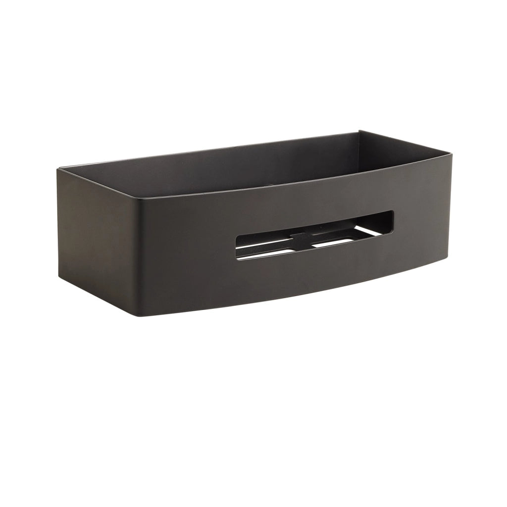 Portaoggetti a muro rettangolare in acciaio inox AISI 304 Gedy serie POSEIDON - Nero Matt