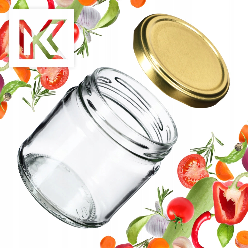 KADAX 50x Barattolo 200ml + Tappo Fi66 Per Marmellate