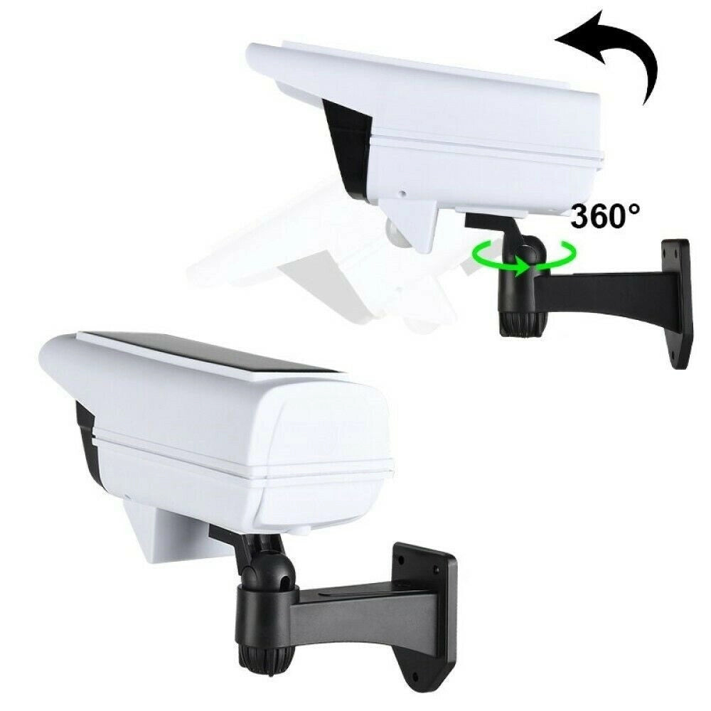 Trade Shop - Telecamera Finta Pannello Solare Con Sensore Di Movimento 66 Led Faretto Ta113 -