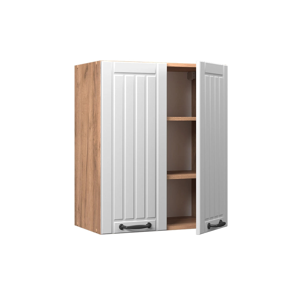 Vicco Pensile da cucina Bianco casa di campagna 60 cm