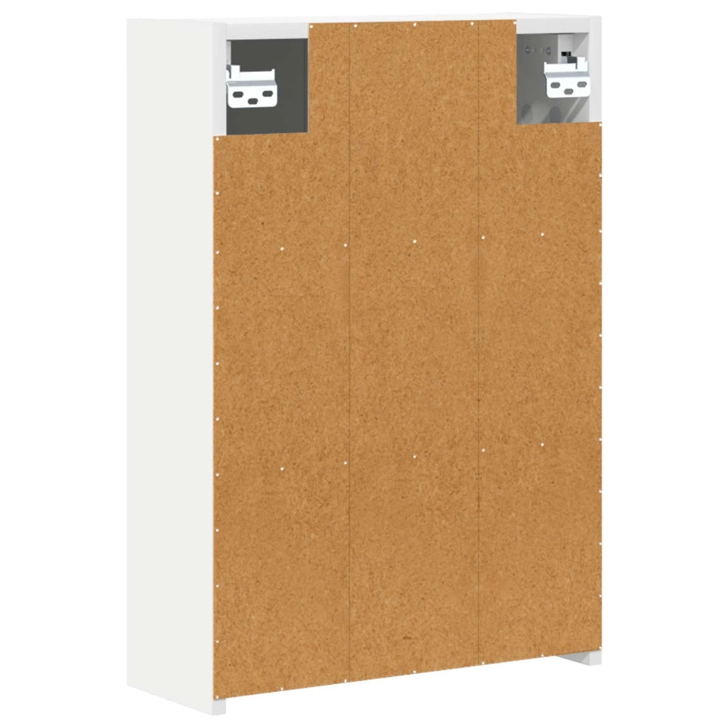 Mobiletto per specchio da bagno Bianco 43 x 16 x 62.5 cm
