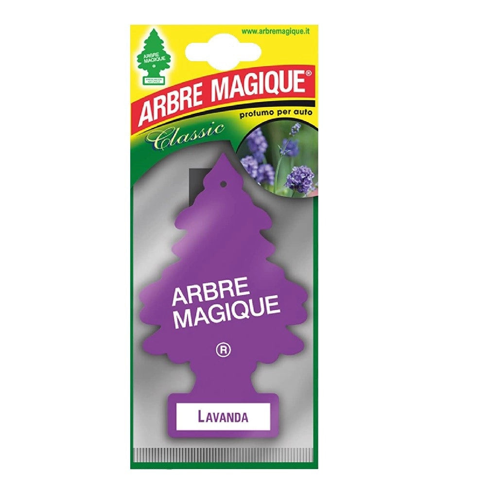 Trade Shop - Arbre Magique Mono Deodorante Profumatore Auto Profumazione Fragranza Lavanda -