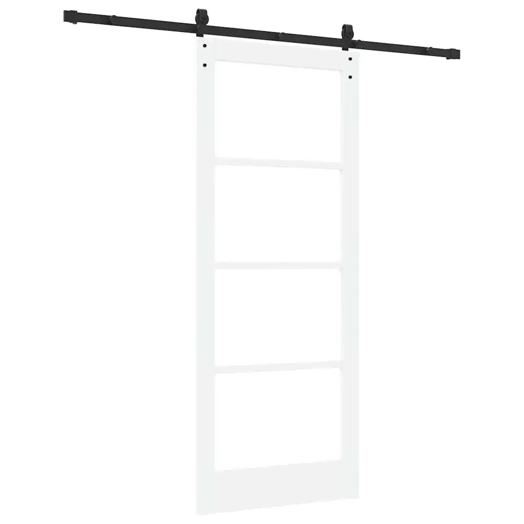 Porta scorrevole ORKDAL Bianco e Nero 83 x 202 cm 3331858