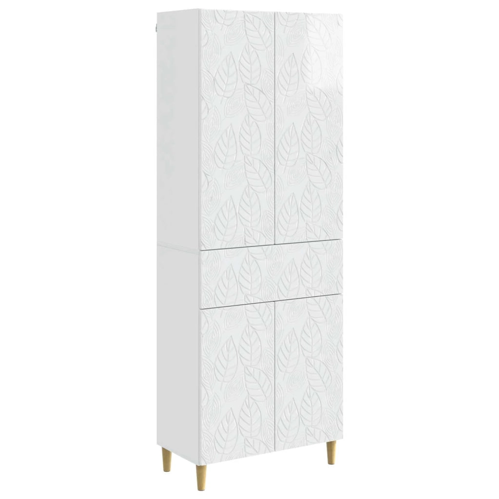 Set di armadi 2 pcs Bianco Lucido Legno ingegnerizzato 3416749