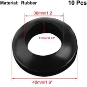 Tubo di Protezione per Cavi - Diametro Interno 30mm - Nero - Protezione per Cavi - Adatto per Auto e Motocicli