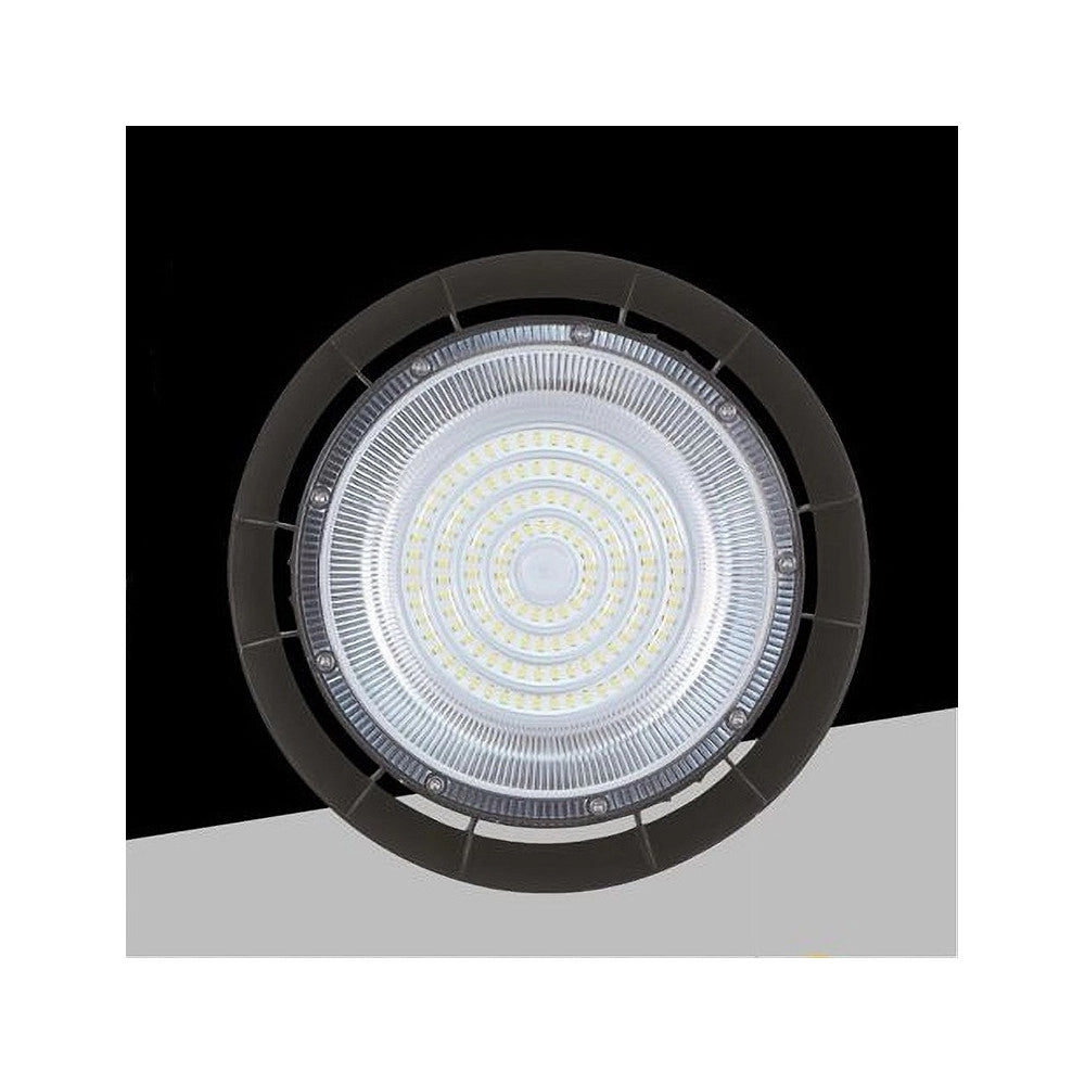 Trade Shop - Faretto Led Ufo Lampada A Sospensione 100 Watt Ip65 Luce Naturale 4000k He-100w -