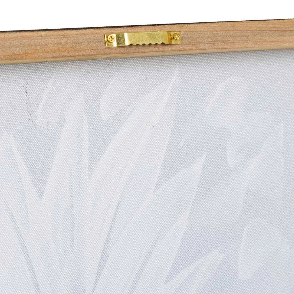 Quadro dipinto a mano con rilievo nero 60x90x3h