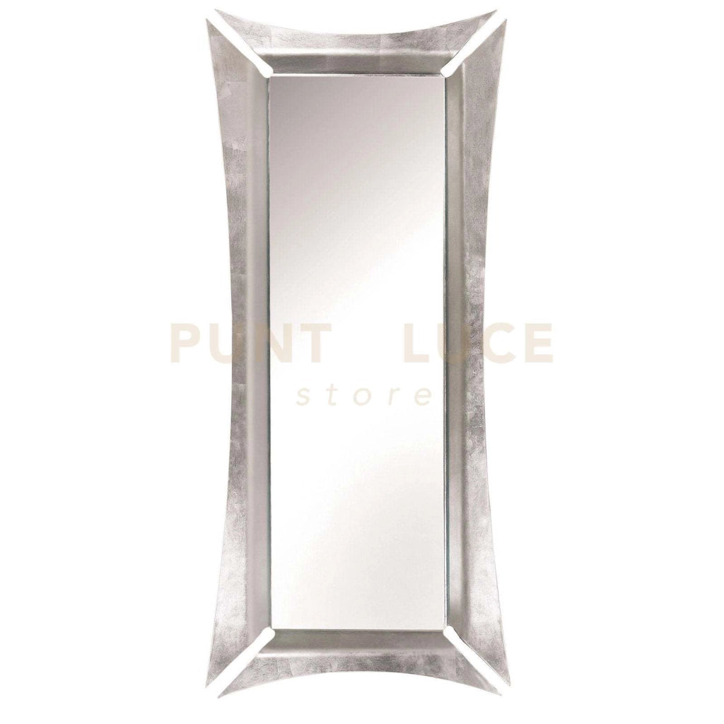 specchio elegante da terra morgana Argento in Ferro 75x167hcm(42x135hcm)