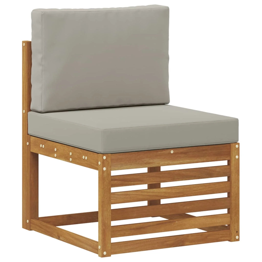 Set di divani da esterno 3 pcs Grigio Naturale e Chiaro 3372921