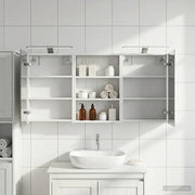 Set di Armadi da Bagno con porta 3 pcs 120 x 10,5 x 60,5 cm 3403736