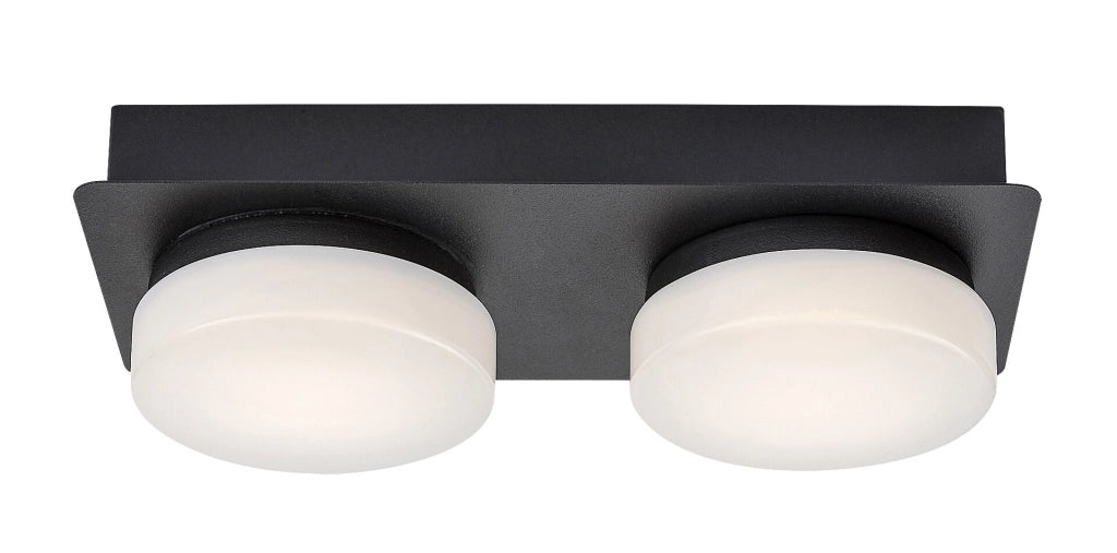 Plafoniera/applique LED 11W 4000K nero opaco Attichus Rabalux