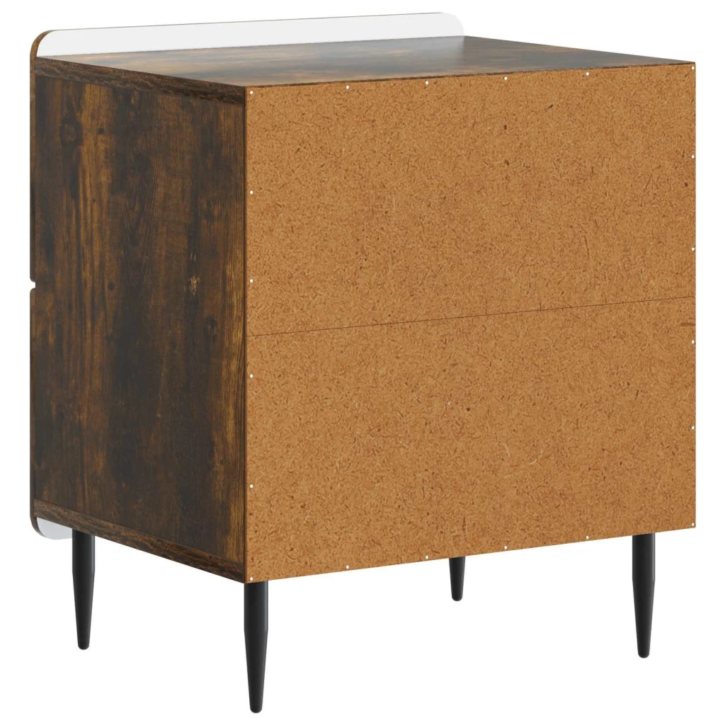 Armadio da Notte Rovere Fumo 43 x 34,5 x 49,5 cm 894305