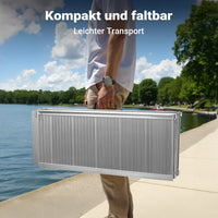 Rampa a valigia per sedia a rotelle, pieghevole mobile antiscivolo, in alluminio 122cm 270kg