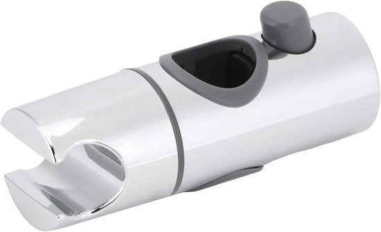 Supporto per Doccia Regolabile - Beugello per Barra di Slittamento - 1 pezzo - Bianco - ABS