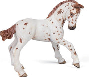 Papo -Dipinta a mano- figurina-Cavalli, puledri e pony-Puledro marrone Appaloosa-51510-Collezione -Adatto a bambini e ba