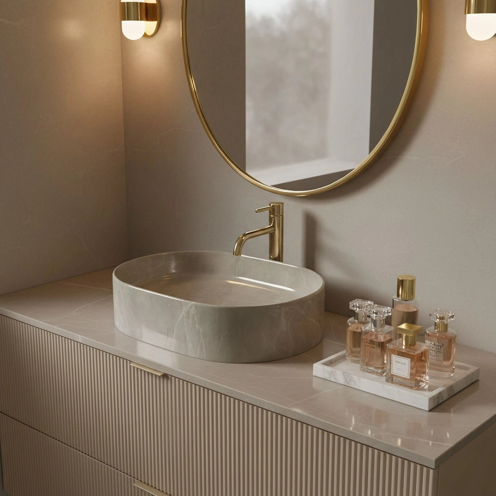 Lavabo Da Appoggio Rea Nadia 50 Kashmir