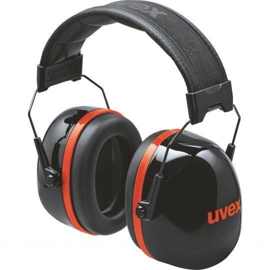 Uvex 2630030 K-Series10 Cuffie antirumore a padiglione pieghevoli SNR 36 dB colore Nero Rosso