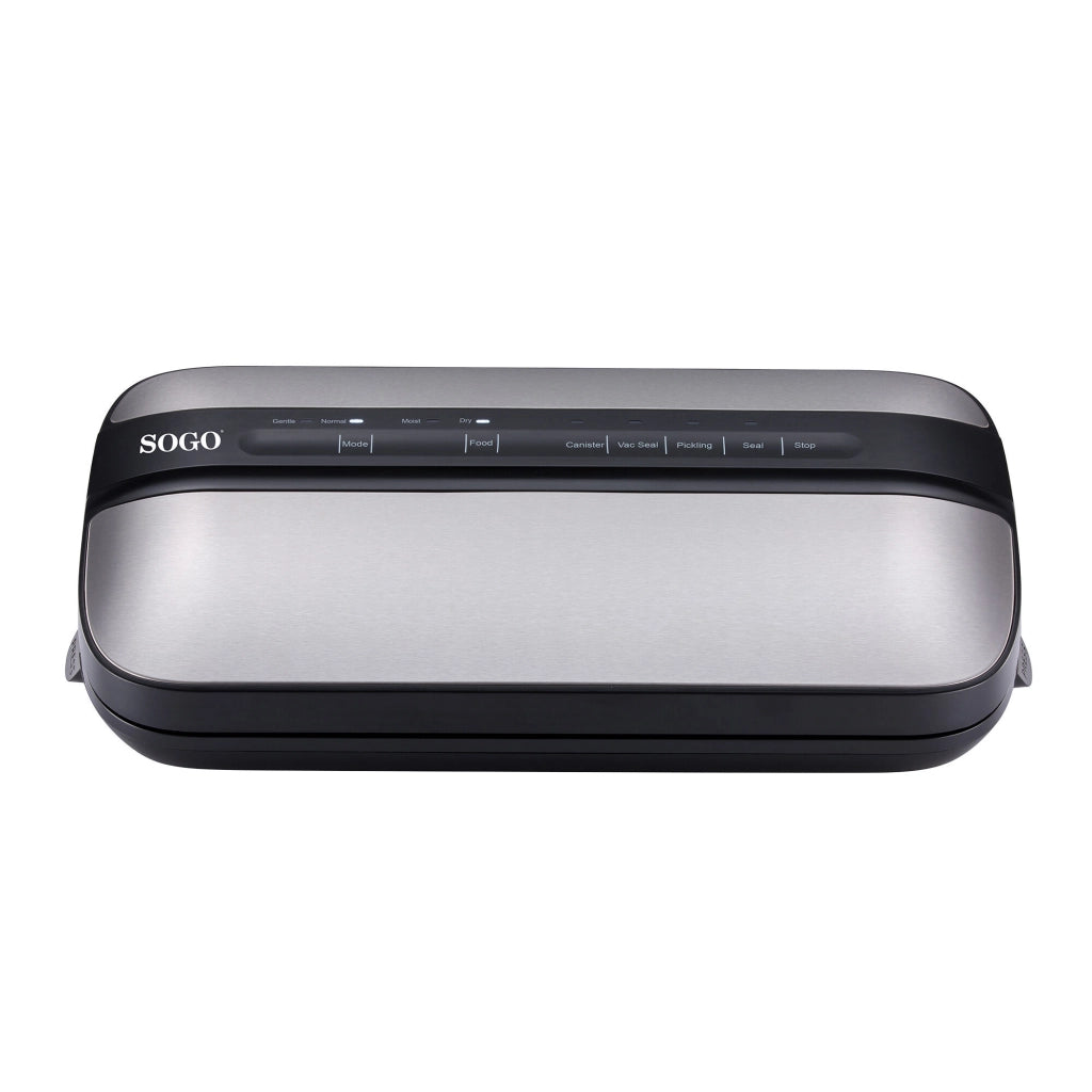 SOGO macchina sottovuoto alimentare compatta 110W con funzione umido secco sigillatura 30cm inclusi sacchetti e tubo conservazione cibo