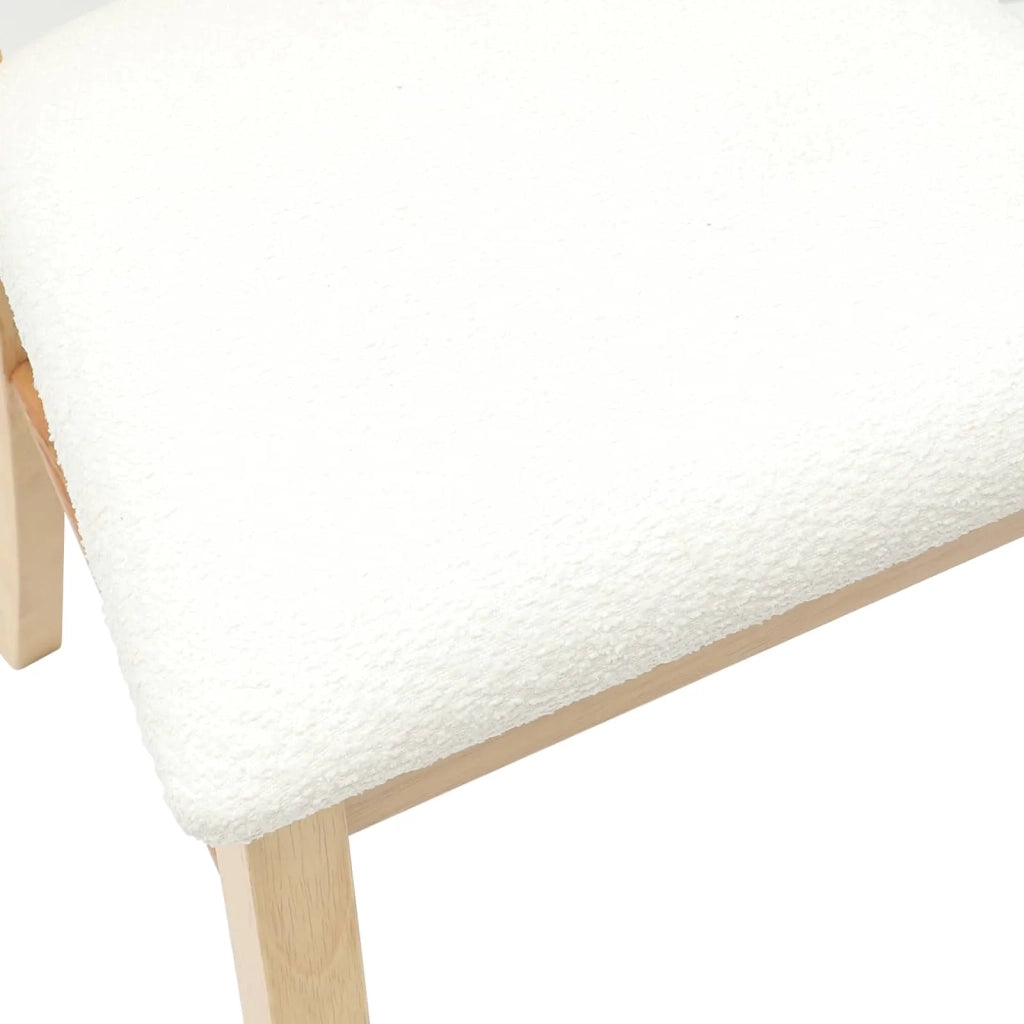 Sedie da pranzo 2 pcs Naturale 50 x 52,5 x 91 cm