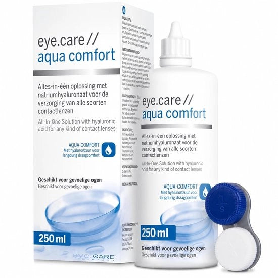 Soluzione per lenti a contatto 250 ml - Risposta Completa - Lenti morbide - Idrogeno idrosolubile - Porta lenti antibatterica - Idratazione confortevole - Soluzione per lenti a contatto
