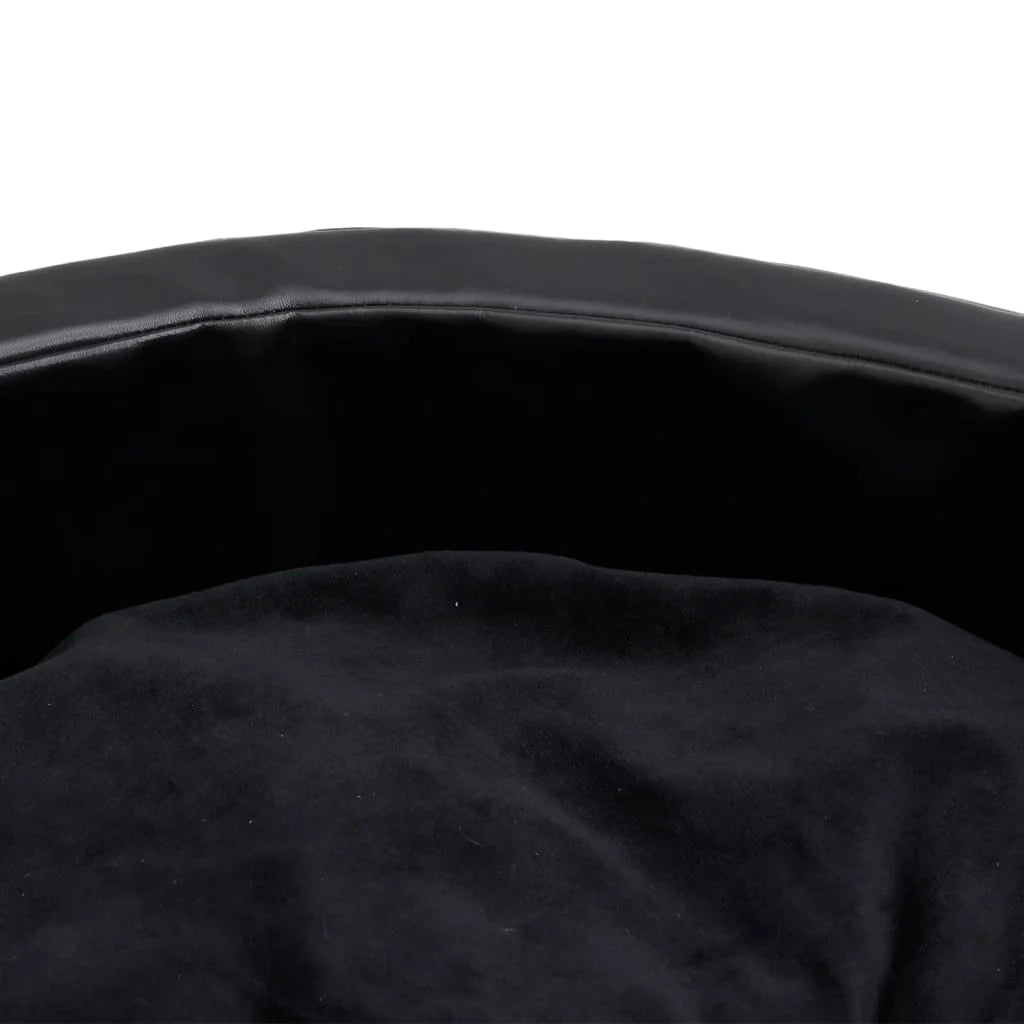 Cuccia per cani 69 x 59 x 19 cm Peluche e similpelle nera 02_0043213